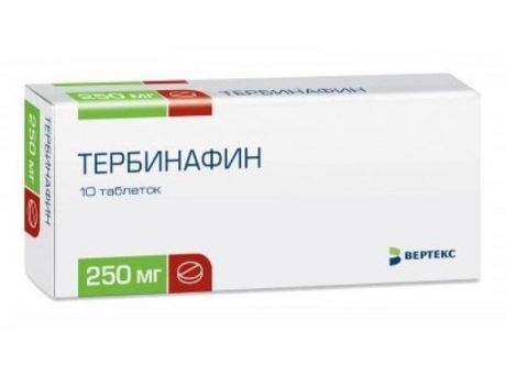 тербинафин таблетки 250 мг n10