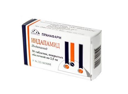 индапамид 2,5 мг 30 табл