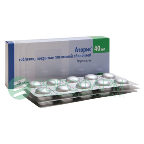 аторис 40 мг 30 табл