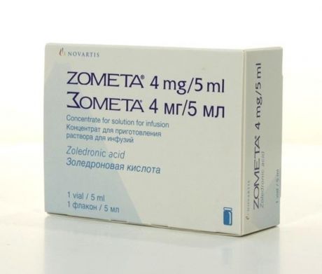 зомета концентрат для инфузий 4 мг/5 мл 1 фл