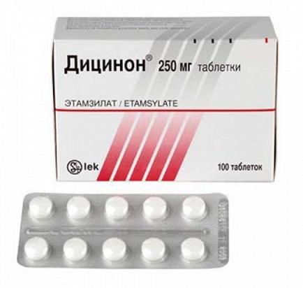 дицинон таблетки 250 мг n100