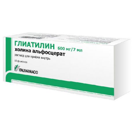 глиатилин р-р для пр внутрь 600 мг/7 мл 10 фл