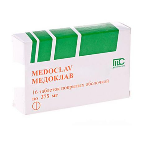 медоклав 375 мг 16 табл
