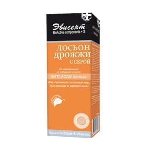 эвисент лосьон для лица против угревой сыпи дрожжи с серой 150 мл