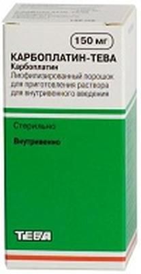 карбоплатин-тева лиоф для инф 150 мг 1 фл