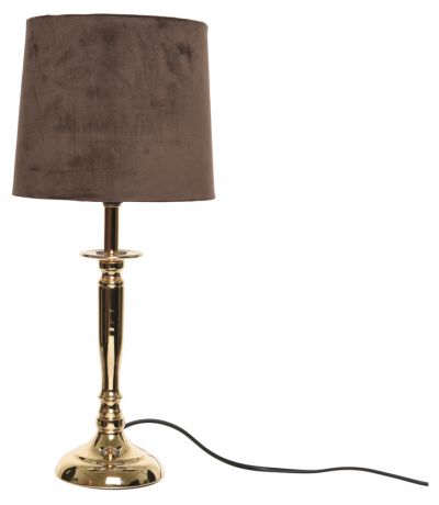 Лампа настольная Lumineo, железо, коричневая, Е27, 60W