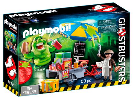Playmobil 9222 Ghostbusters Лизун и торговая тележка с хот-догами