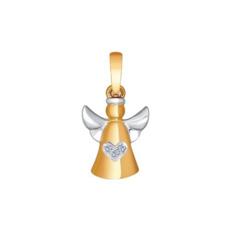 Подвеска «Ангел» из золота с бриллиантами