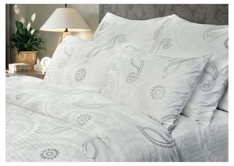 Комплект постельного белья Verossa «Серебряный вальс» 1,5-спальный, страйп, наволочки 50x70см