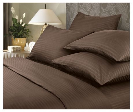 Комплект постельного белья Verossa Mokko, 2,0-спальный, страйп, наволочки 70х70 см