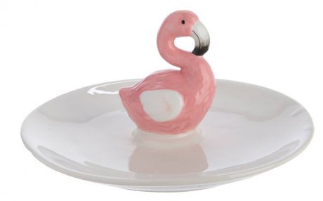 Тарелка сервировочная «Фламинго», фарфор
