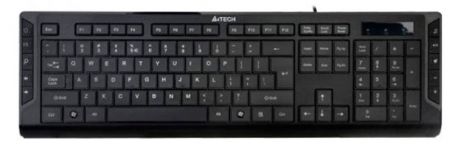 Клавиатура мультимедийная A4Tech KD-600, мембранная, черная
