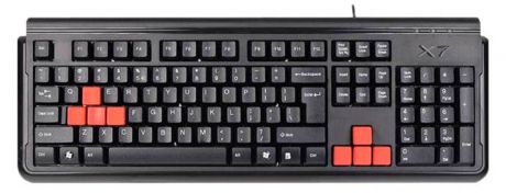 Игровая клавиатура A4Tech X7-G300 USB, мембранная, черная