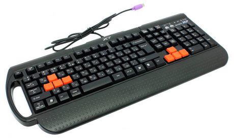 Игровая клавиатура A4Tech X7-G700 PS/2, мембранная, черная