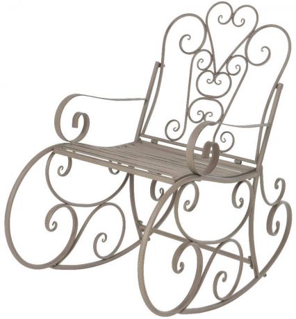 Кресло-качалка металлическое «Вена», коричневое