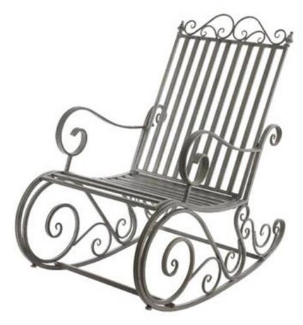 Кресло-качалка металлическое «Вена», серое