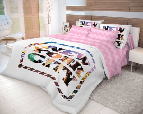 Комплект постельного белья «Волшебная ночь» New York, 1.5-спальный, ранфорс, 50х70 см
