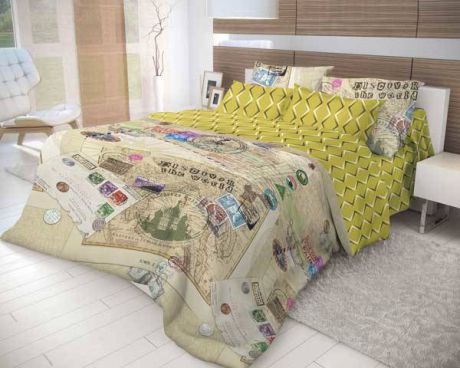 Комплект постельного белья «Волшебная ночь» Travel, 1.5-спальный, ранфорс, 70х70 см