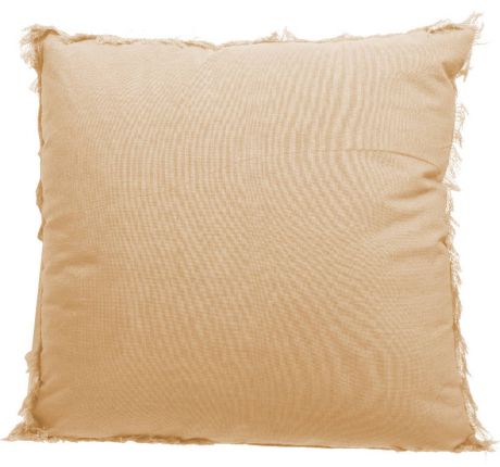 Подушка Decoris с кисточками, персиковая, 45х45 см