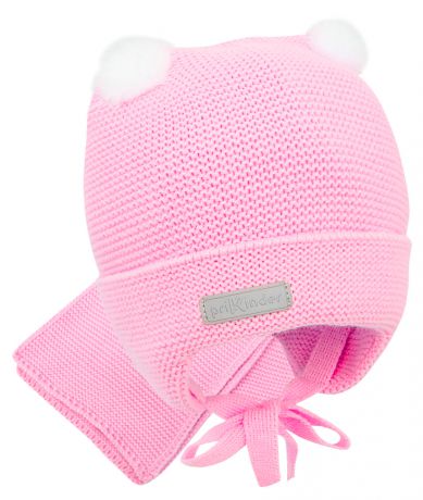 Комплект шапка+шарф розовый PriKinder