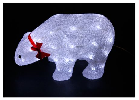Фигура светодиодная Actuel «Стоящий медведь», 40ламп, холодный белый, 11.5см