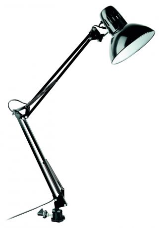 Настольная лампа Arte Lamp Senior, A6068LT-1BK, черная, 30х85х17 см