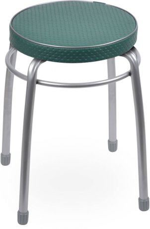 Табурет с мягким круглым сиденьем, зеленый