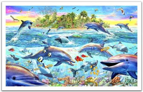 Пазл «Дельфиний рай» Pintoo, 1000 деталей