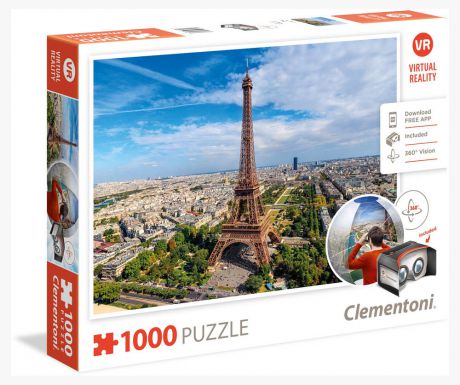Пазл c 3D очками «Париж» Clementoni, 1000 деталей