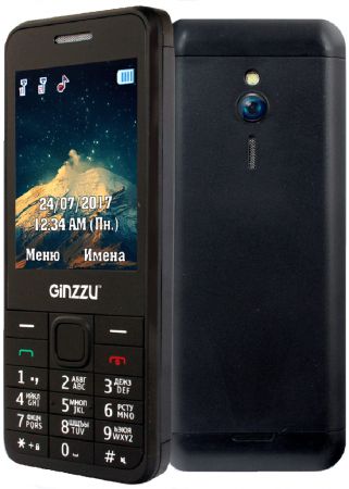 Мобильный телефон GINZZU M108D черный 2.8"