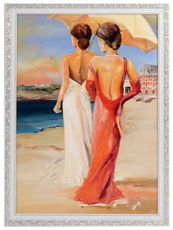Постер в раме «Две женщины», 50х70 см