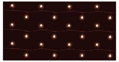 Электрическая гирлянда «Ягодки», цвет свечения: оранжевый