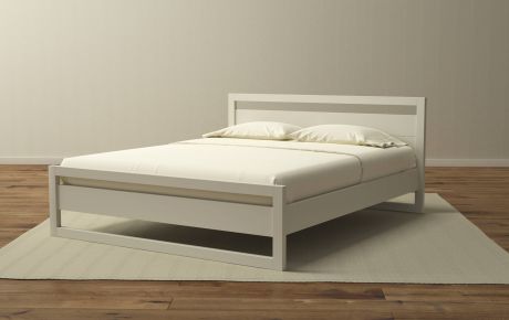 Кровать «Квебек» белая эмаль, 90х190