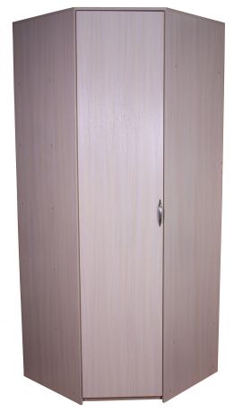 Угловой шкаф «Уют», 82х45х240 см, беленый дуб