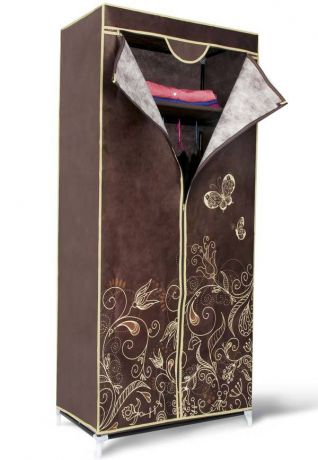 Вешалка-гардероб SHT-WR2012-1, коричневый с рисунком