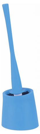Ёршик с подставкой Spirella Move, пластик, голубой, 10.5х12.5х41 см