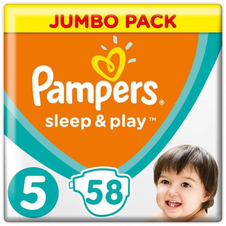 Подгузники Pampers Sleep&Play 5 (11-18 кг) 58 шт