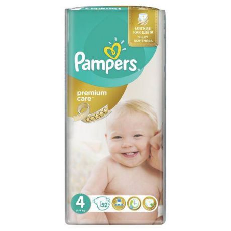 Подгузники Pampers Premium Care 4 (8-14 кг) 52 шт