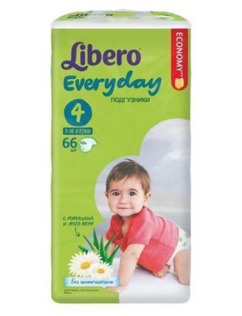 Подгузники Libero Everyday 4 (7-18 кг) 66 шт