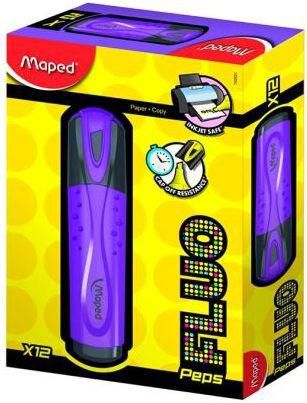 Текстовыделитель FLUO PEPS CLASSIC, пишущий узел 1-5мм, фиолетовый