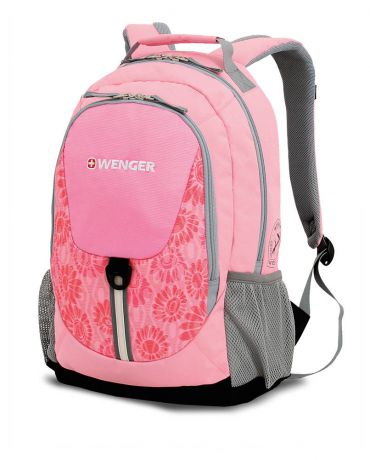 Рюкзак школьный Wenger, 20 л, розовый/серый, 32х14х45 см