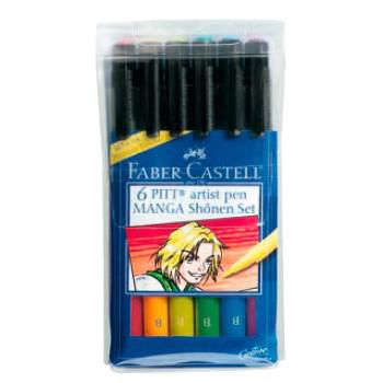 Набор капиллярных ручек Faber-Castell Manga 6 шт разноцветный 167131
