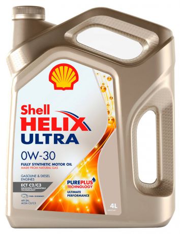 Масло моторное Shell Helix Ultra C2/C3 0W30, 4 л