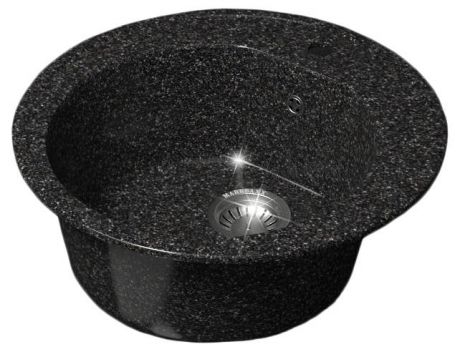 Мойка врезная круглая РеРо-510, черный кварц