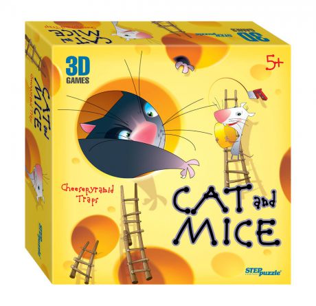 Настольная 3D игра «Кошки-мышки. Ловушки сырной пирамиды» Step Puzzle