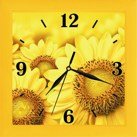 Часы Вега П 3-2-104 жёлтый