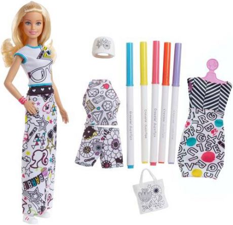 Набор «Барби с одеждой Crayola» Barbie, FPH90