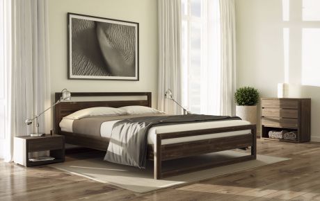 Кровать «Квебек» венге, 140х200
