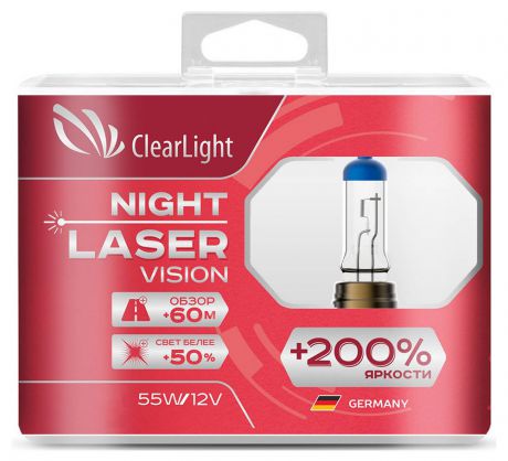 Лампа галогенная HB3 Night Laser Vision +200%