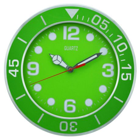 Часы настенные «Спорт», зеленый 30 см